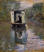 Claude Monet Le Bateau-atelier Spain oil painting artist